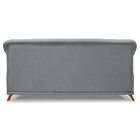 Sofá Living 3 Lugares 2 00m Vênus Linho Pés Castanho - Pallaz