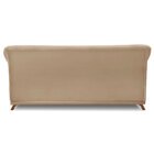 Sofá Living 3 Lugares 2 00m Vênus Suede Pés Castanho - Pallaz