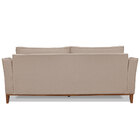 Sofá Living 3 Lugares 2 10m Vega Linho Pés Castanho - Pallazi