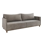 Sofá Living 3 Lugares 2m Linho Louis Kaki Durango