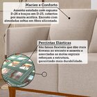 Sofá Living 3 Lugares Com Pés Em Madeira Maciça 187cm Estelí