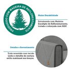 Sofá Living 3 Lugares Com Pés Em Madeira Maciça 210cm Sololá