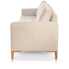 Sofá Living 3 Lugares Em Linho Orion Bege Claro