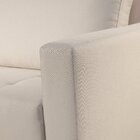 Sofá Living 3 Lugares Em Linho Orion Bege Claro