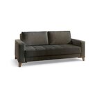 Sofá Living 3 Lugares Em Linho Orion Chumbo