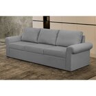 Sofá Living 3 Lugares Em Linho Tarsila Yescasa Cinza