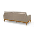 Sofá Living 3 Lugares Julie 200cm Nabas Estofados Bege