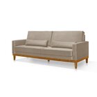 Sofá Living 3 Lugares Julie 220cm Nabas Estofados Bege