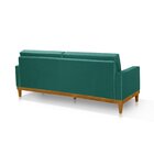 Sofá Living 3 Lugares Julie 220cm Nabas Estofados Verde