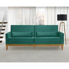 Sofá Living 3 Lugares Julie 220cm Nabas Estofados Verde