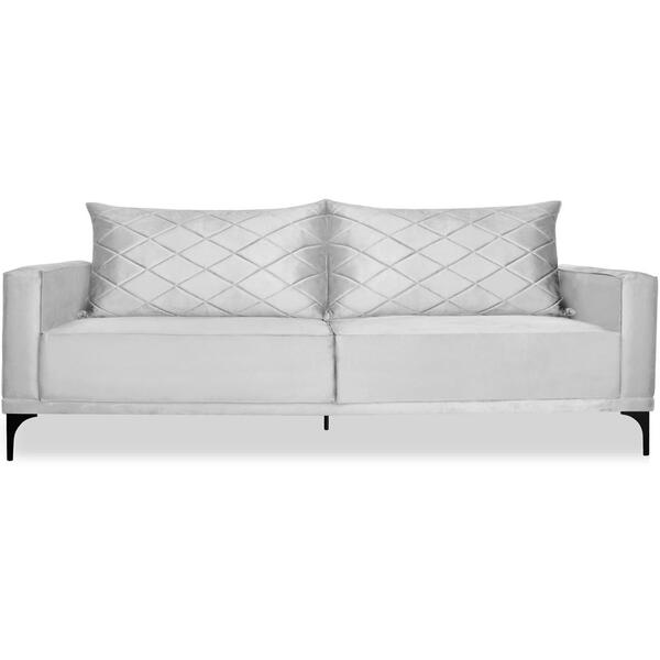 Sofa Living 3 Lugares Nori 200cm Veludo Deluxe Ezz