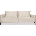 Sofa Living 3 Lugares Nori 200cm Veludo Deluxe Ezz