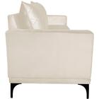 Sofa Living 3 Lugares Nori 200cm Veludo Deluxe Ezz