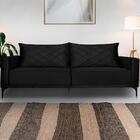 Sofa Living 3 Lugares Nori 220cm Veludo Deluxe Ezz