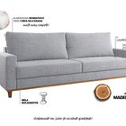 Sófa Living 4 Lugares 2,2m Linhos Ares