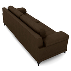 Sofá Living 4 Lugares 255cm Agostino Pés Design Em Ferro Cour