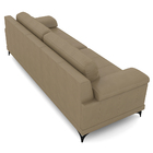 Sofá Living 4 Lugares 255cm Agostino Pés Design Em Ferro Cour