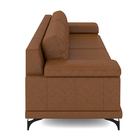 Sofá Living 4 Lugares 255cm Agostino Pés Design Em Ferro Cour