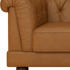 Sofá Living 4 Lugares 274cm Apso Courino Caramelo - Sallar Ho