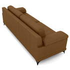 Sofá Living 4 Lugares 275cm Agostino Pés Design Em Ferro Cour