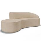 Sofá Living 4 Lugares 280cm Braço Direito Mozart D06 Linho Be