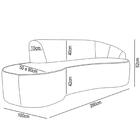 Sofá Living 4 Lugares 280cm Braço Direito Mozart D06 Linho Ci