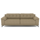 Sofá Living 4 Lugares 295cm Agostino Pés Design Em Ferro Cour