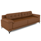 Sofá Living 4 Lugares 295cm Agostino Pés Design Em Ferro Cour