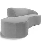 Sofá Living 4 Lugares 300cm Braço Direito Mozart D06 Boucle C