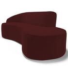 Sofá Living 4 Lugares 300cm Braço Esquerdo Mozart D06 Veludo