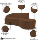 Sofá Living 4 Lugares 300cm Braço Esquerdo Mozart D06 Veludo