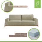 Sofá Living 4 Lugares Vicenza Mm Top 230cm Molas Ensacadas Be