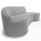 Sofá Living  3 Lugares 210cm Braço Esquerdo Mozart D06 Bouclê