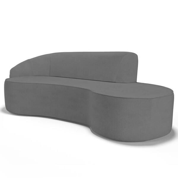 Sofá Living  3 Lugares 210cm Braço Esquerdo Mozart D06 Linho