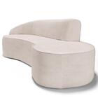 Sofá Living  3 Lugares 210cm Braço Esquerdo Mozart D06 Linho