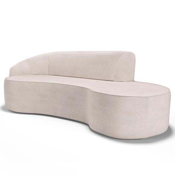 Sofá Living  3 Lugares 210cm Braço Esquerdo Mozart D06 Linho