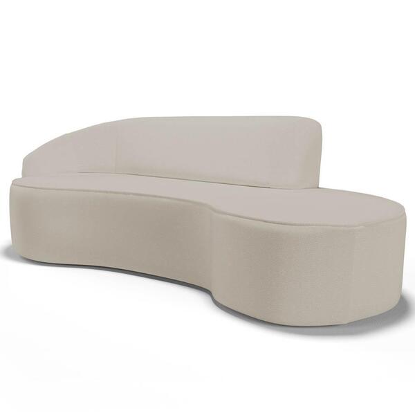 Sofá Living  3 Lugares 210cm Braço Esquerdo Mozart D06 Sintét