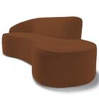 Sofá Living  3 Lugares 210cm Braço Esquerdo Mozart D06 Veludo