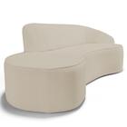 Sofá Living  3 Lugares 230cm Braço Direito Mozart D06 Sintéti