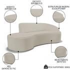 Sofá Living  3 Lugares 230cm Braço Direito Mozart D06 Sintéti