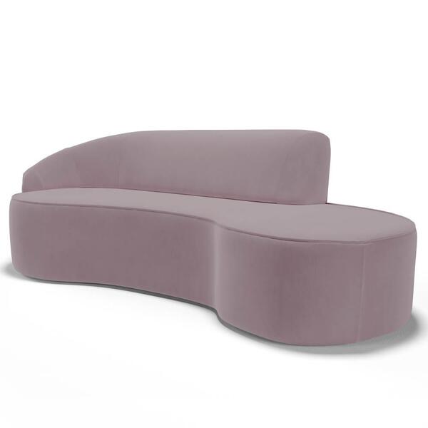 Sofá Living 3 Lugares 230cm Braço Esquerdo Mozart D06 Veludo