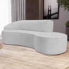 Sofá Living  3 Lugares 260cm Braço Esquerdo Mozart D06 Linho