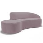 Sofá Living  4 Lugares 280cm Braço Direito Mozart D06 Veludo