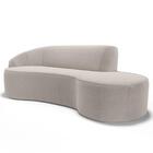 Sofá Living  4 Lugares 280cm Braço Esquerdo Mozart D06 Boucle