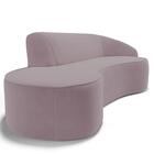 Sofá Living  4 Lugares 300cm Braço Direito Mozart D06 Veludo