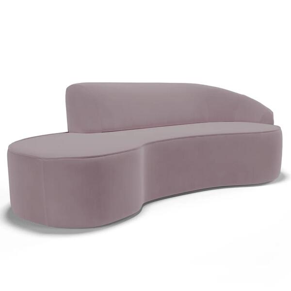 Sofá Living  4 Lugares 300cm Braço Direito Mozart D06 Veludo