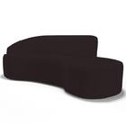 Sofá Living  4 Lugares 300cm Braço Esquerdo Mozart D06 Sintét