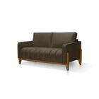 Sofá Living C/ Base Retro Marrom