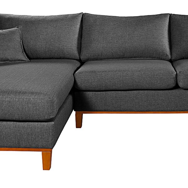 Sofa Living California 4 Lugares Com Chaise Revestido Linho B