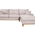 Sofa Living California 4 Lugares Com Chaise Revestido Linho B